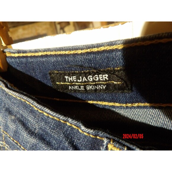 Vigoss Girls Jeans Size 8 Jagger Ankle Skinny Embroidered Medium‎ Wash Raw Hem - Picture 5 of 8